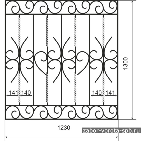 Решетка чертеж